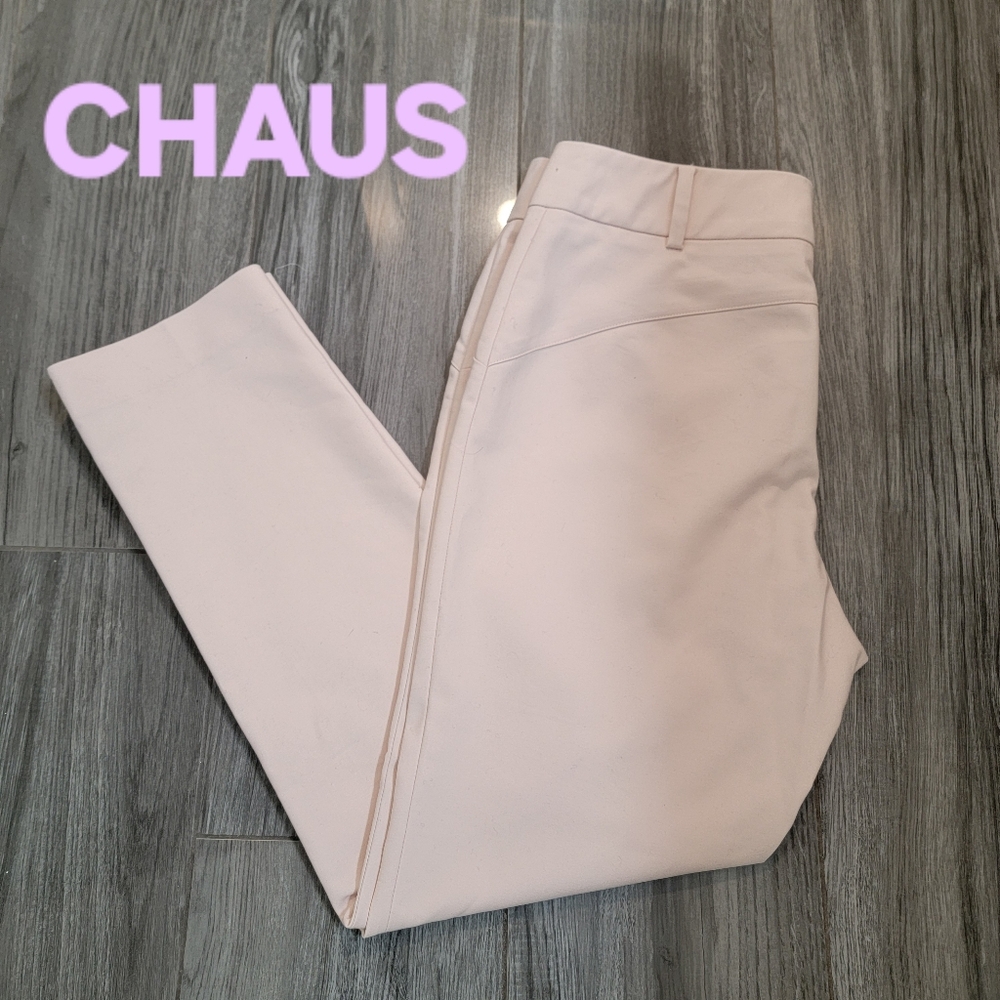 CHAUS NEW YORK PANTS SZ 8 PINK